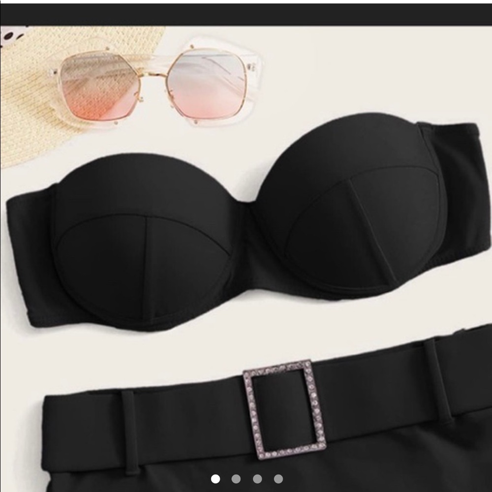 Shein black bikini top